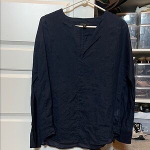 J. Crew Women's Navy Blouse